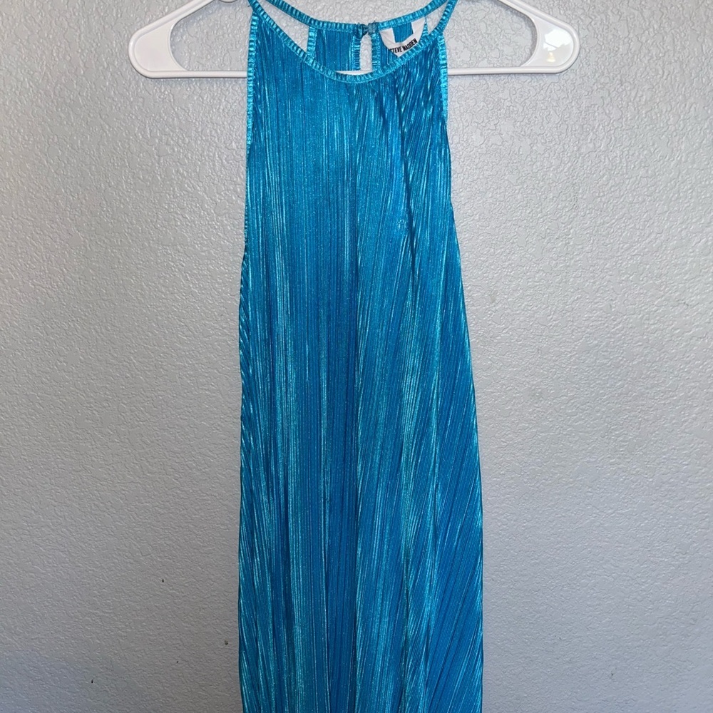 Steve Madden Vibrant Blue Pleated Dress